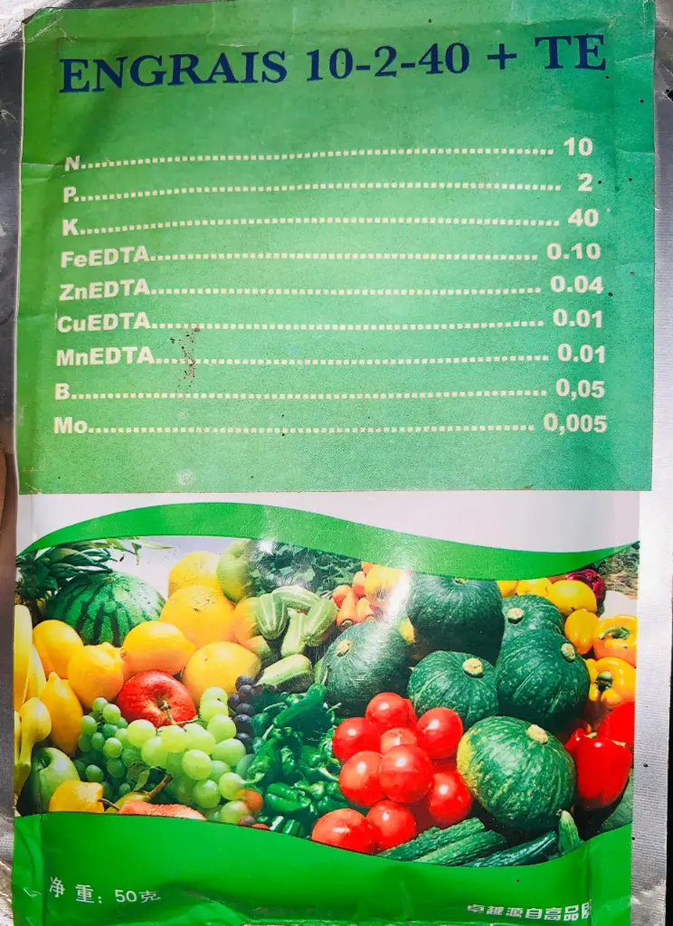 Engrais Foliaire 10.2.40